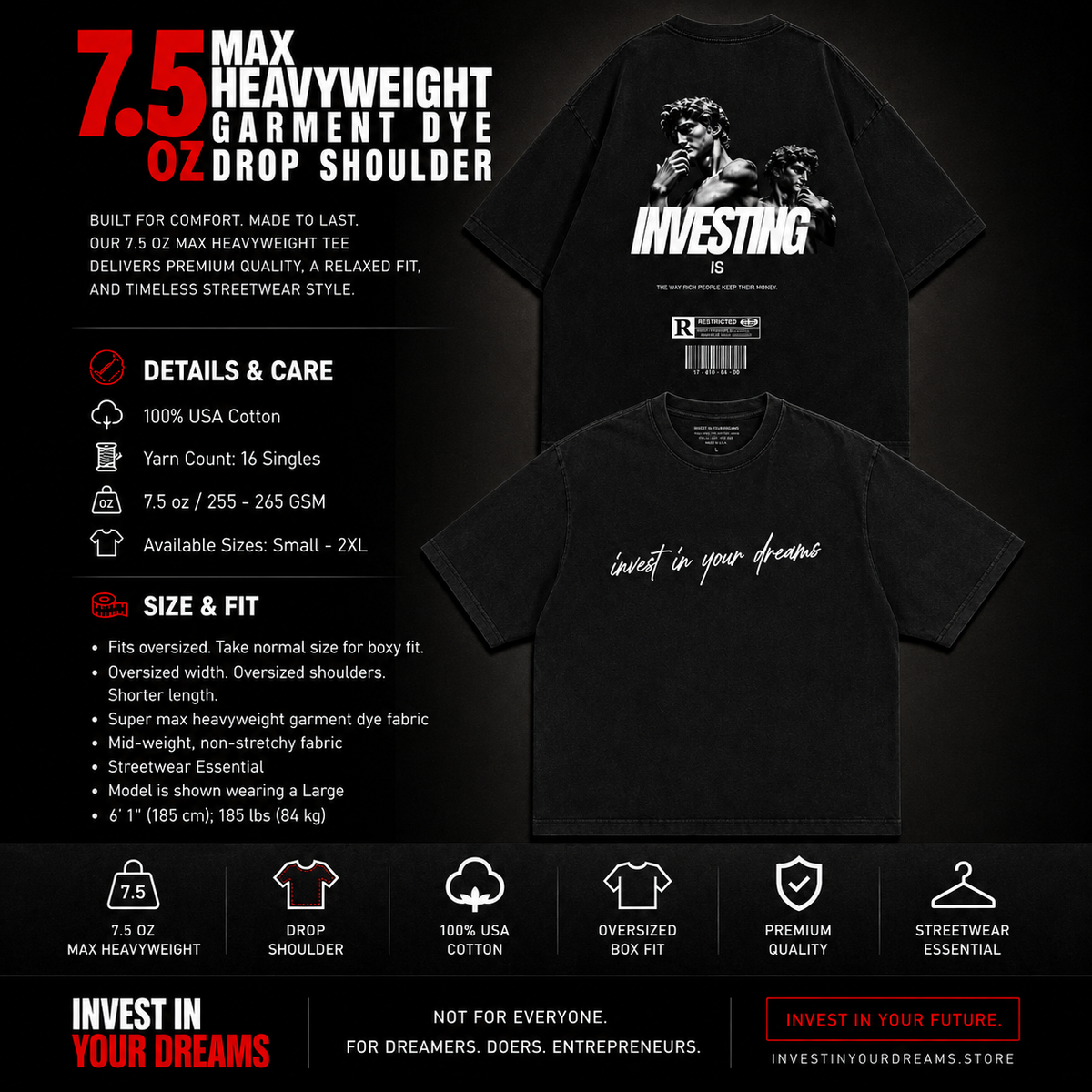 Invest in your dreams tshirt